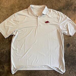 Mens Arkansas Razorback Polo